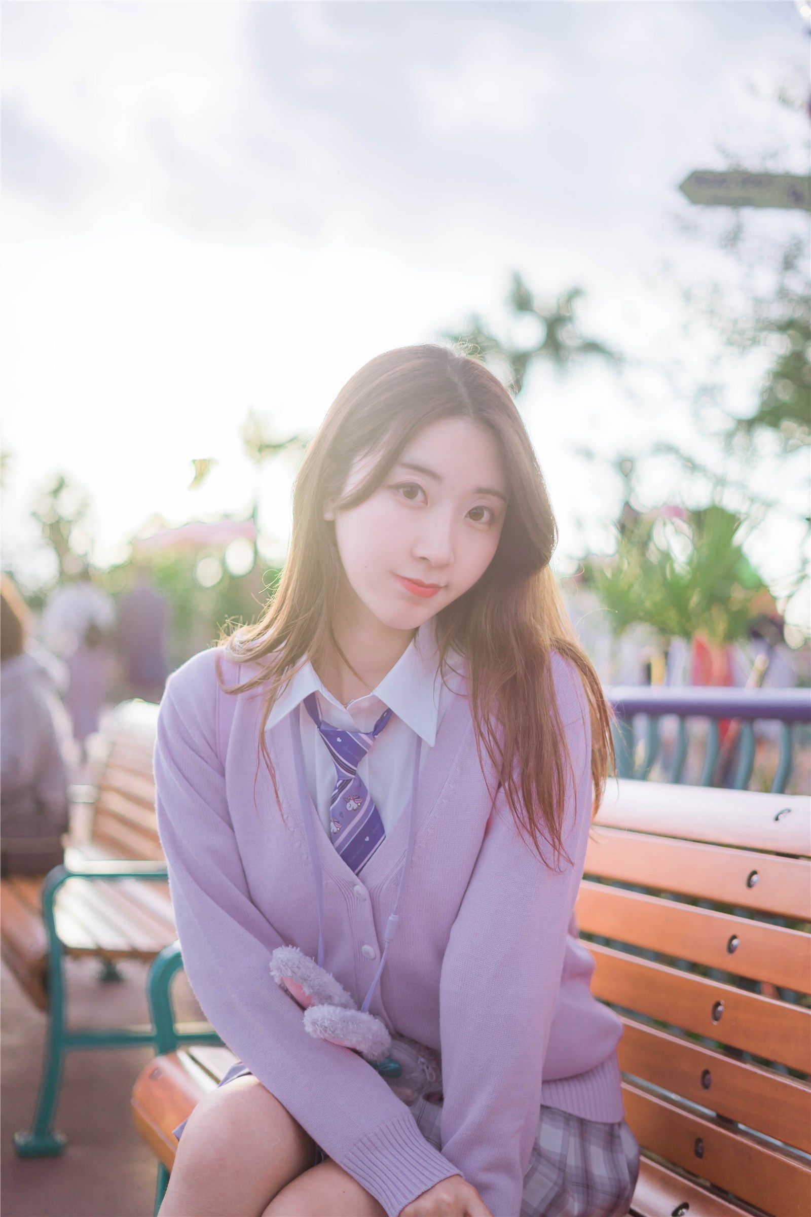 Kuragawa - NO.043 Japan Travel Shooting - Purple Disney Uniform(30)